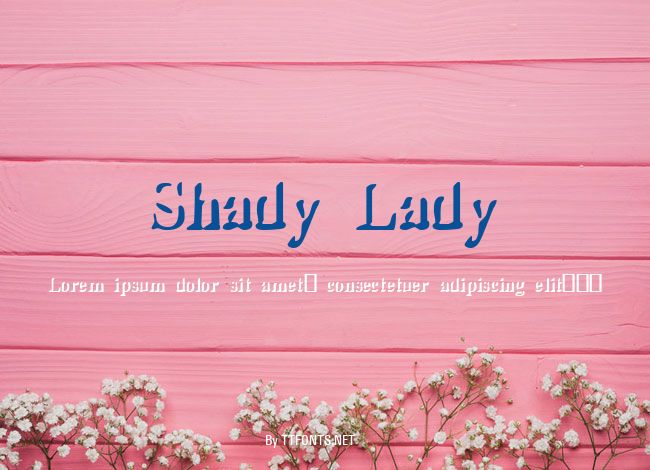 Shady Lady example